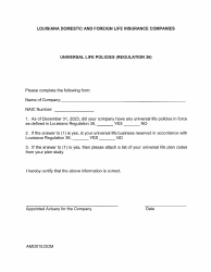 Actuarial Filing Instructions - Domestic Life &amp; Health Insurers - Louisiana, Page 13