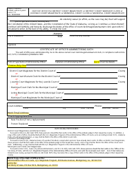 Document preview: Form C-71 Oath of Office for District Court Magistrate or District Court Warrant Clerk or Juvenile Court Magistrate or Municipal Court Clerk or Municipal Court Magistrate - Alabama
