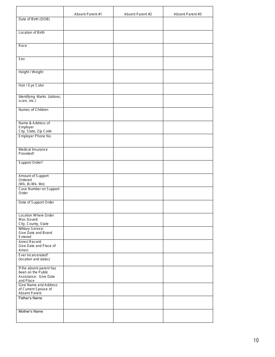 Complaint - Motion for Parenting Time - Warren County, Ohio, Page 10