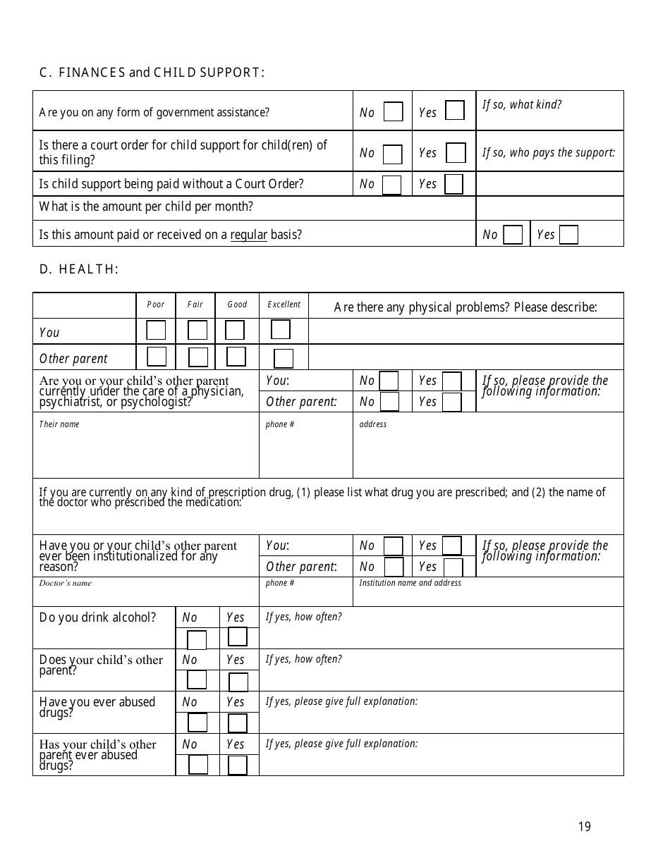 Complaint - Motion for Parenting Time - Warren County, Ohio, Page 19