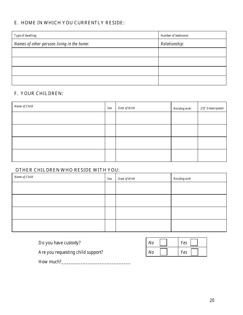 Warren County, Ohio Complaint - Motion for Parenting Time - Fill Out ...