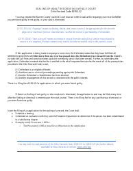 Document preview: Application to Seal and/or Expunge an Adult Record - Warren County, Ohio