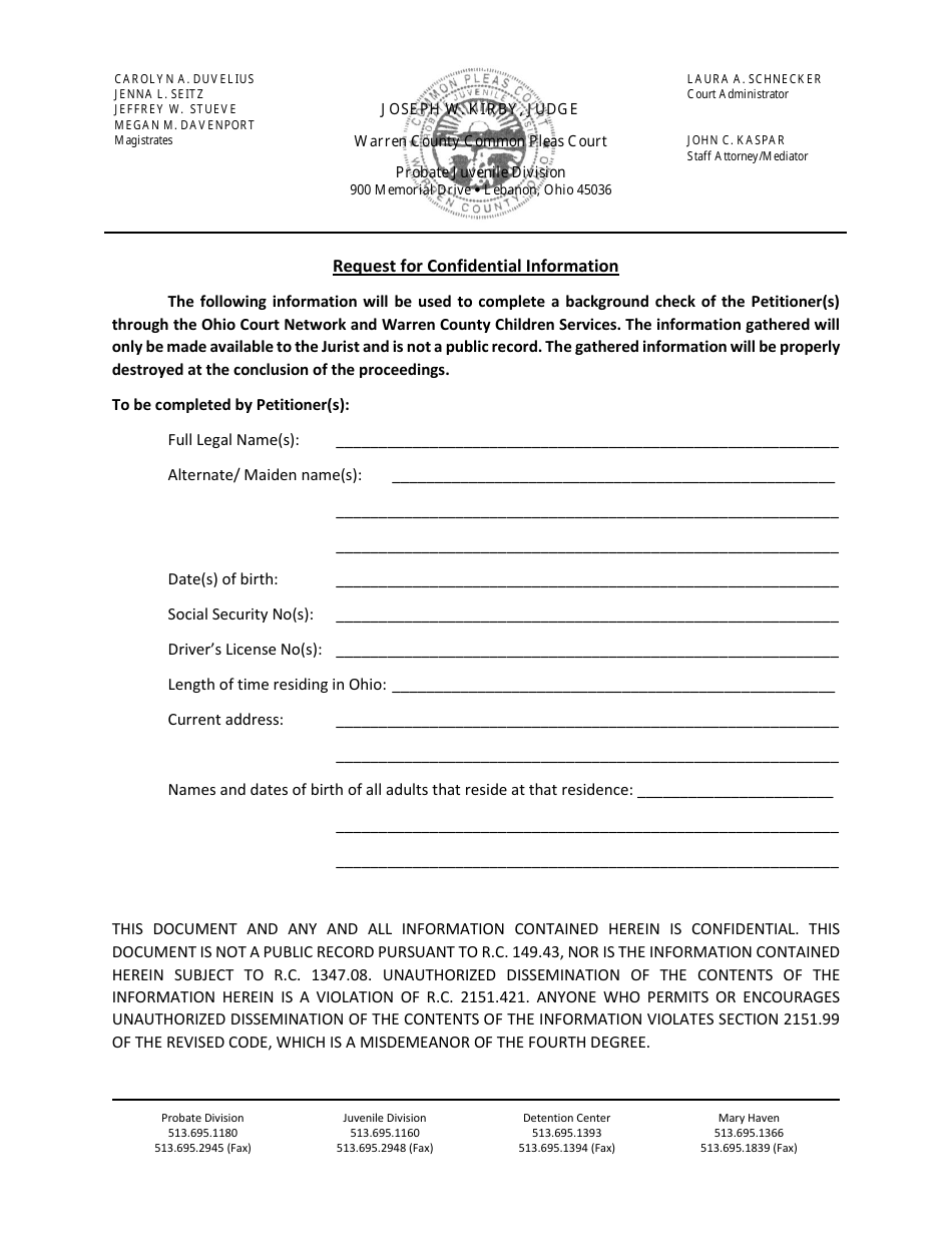 Motion for Ex-parte emergency Custody - Warren County, Ohio, Page 10