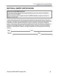 Stormwater Pollution Prevention Plan Template - Nevada, Page 25