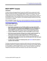 Document preview: Stormwater Pollution Prevention Plan Template - Nevada