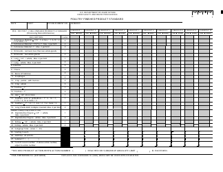 Document preview: FSIS Form 6500-1A Poultry Finished Product Standard