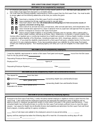 Sick Leave Fund Grant Request Form - Montana, Page 3
