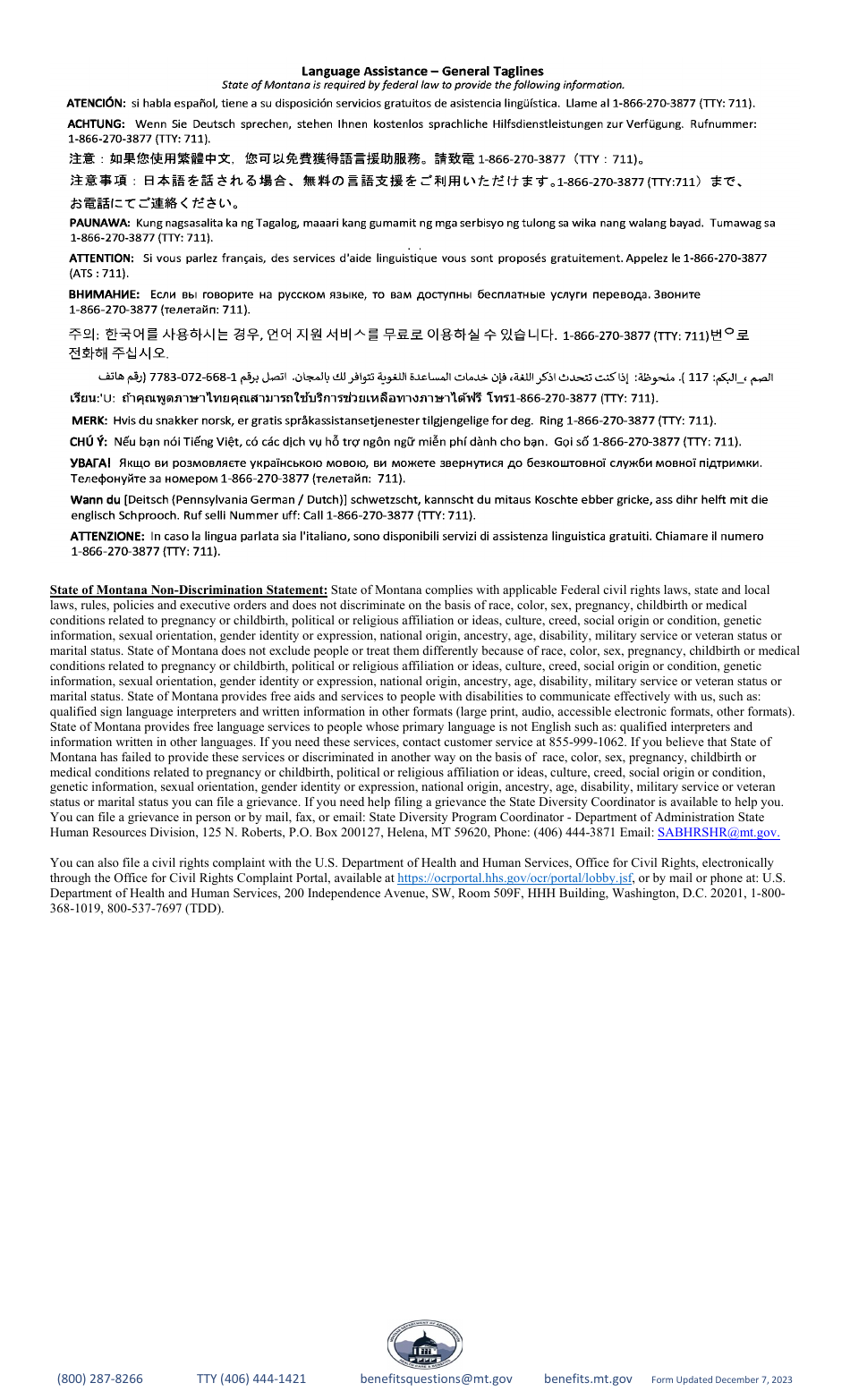 New Legislator Enrollment Form - Montana, Page 4