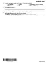 Form IA100D (41-158) Iowa Capital Gain Deduction - Timber - Iowa, Page 2