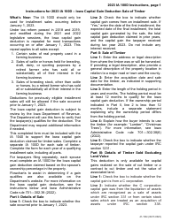 Form IA100D (41-158) Iowa Capital Gain Deduction - Timber - Iowa, Page 3