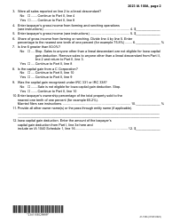 Form IA100A (41-155) Iowa Capital Gain Deduction - Cattle, Horses, or Breeding Livestock - Iowa, Page 2