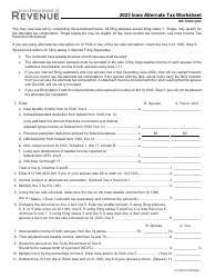 Document preview: Form 41-145 Iowa Alternate Tax Worksheet - Iowa, 2024