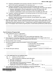 Form IA100H (41-185) Iowa Capital Gain Deduction - Real Property Used in a Farming Business - Iowa, Page 3