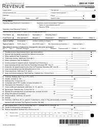 Document preview: Form IA1120F (43-001) Franchise Return for Financial Institutions - Iowa, 2023
