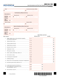 Document preview: Form IA126 (41-126) Iowa Nonresident and Part-Year Resident Credit Schedule - Iowa, 2023