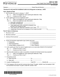 Document preview: Form IA100E (41-159) Iowa Capital Gain Deduction - Business - Iowa, 2023