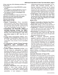 Instructions for Form IA1120, 42-001 Iowa Corporation Income Tax Return - Iowa, Page 2