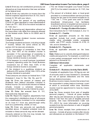 Instructions for Form IA1120, 42-001 Iowa Corporation Income Tax Return - Iowa, Page 6