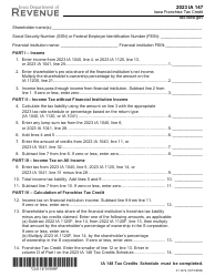 Form IA147 Iowa Franchise Tax Credit - Iowa