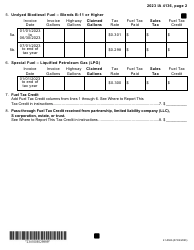 Form IA4136 (41-036) Iowa Fuel Tax Credit - Iowa, Page 2