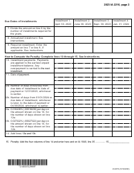 Form IA2210 (45-007) Iowa Underpayment of Estimated Tax by Individuals - Iowa, Page 2