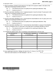 Form IA100J (41-186) Iowa Capital Gain Deduction - Capital Stock Election - Iowa, Page 2