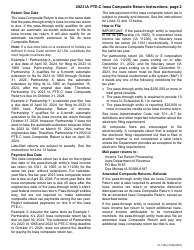 Instructions for Form IA PTE-C, 41-174 Iowa Composite Return - Iowa, Page 2