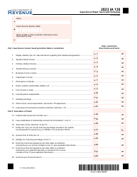 Form IA130 (41-130) Iowa Out-of-State Tax Credit Schedule - Iowa