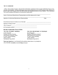 Non-participating Manufacturer Certification Form - Iowa, Page 7