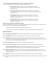 Iowa Nonparticipating Manufacturer Quarterly Compliance Worksheet - Iowa, Page 4