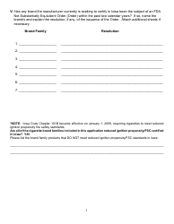 Participating Manufacturer Certification Form - Iowa, Page 3