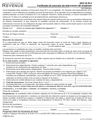 Document preview: Formulario IA W-4 (44-019) Certificado De Exencion De Retenciones Del Empleado - Iowa (Spanish), 2023