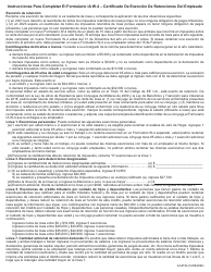Formulario IA W-4 (44-019) Certificado De Exencion De Retenciones Del Empleado - Iowa (Spanish), Page 2