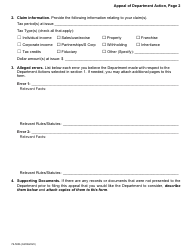Form 76-500 Appeal of Department Action - Iowa, Page 2
