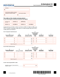 Document preview: Form 41-178 Schedule CC Iowa Composite and Ptet Credits Schedule - Iowa