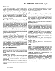 Form 41-178 Schedule CC Iowa Composite and Ptet Credits Schedule - Iowa, Page 2
