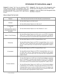 Form 41-178 Schedule CC Iowa Composite and Ptet Credits Schedule - Iowa, Page 3