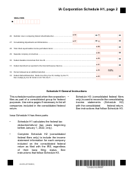 Form 42-021 Schedule H1, H2, H3 - Iowa, Page 2