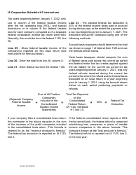 Form 42-021 Schedule H1, H2, H3 - Iowa, Page 3