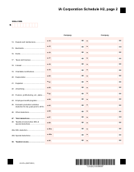 Form 42-021 Schedule H1, H2, H3 - Iowa, Page 5