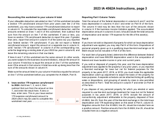 Form IA4562A (41-105) Iowa Depreciation Adjustment Schedule - Iowa, Page 7