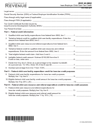 Document preview: Form IA8882 (41-168) Iowa Employer Child Care Tax Credit - Iowa, 2023
