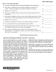 Form IA8882 (41-168) Iowa Employer Child Care Tax Credit - Iowa, Page 2