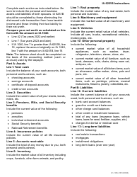 Form IA6251B (41-135) Balance Sheet/Statement of Net Worth - Iowa, Page 2