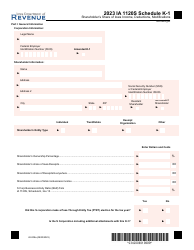 Document preview: Form IA1120S (42-008) Schedule K-1 Shareholder's Share of Iowa Income, Deductions, Modifications - Iowa, 2023