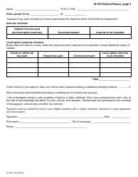 Form IA843 (22-009) Refund Return - Sales, Excise, and Local Option Tax - Iowa, Page 2