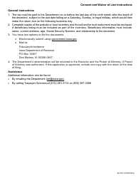 Form 60-014 Iowa Inheritance Tax Consent and Waiver of Lien - Iowa, Page 3