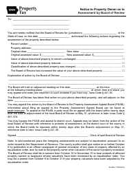Document preview: Form 56-066 Notice to Property Owner as to Assessment by Board of Review - Iowa
