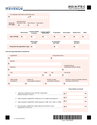 Document preview: Form IA PTE-C (41-174) Iowa Composite Return - Iowa, 2023