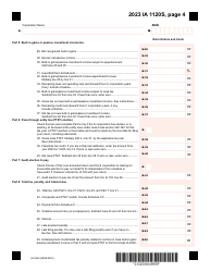 Form IA1120S (42-004) Iowa Income Tax Return for S Corporation - Iowa, Page 4